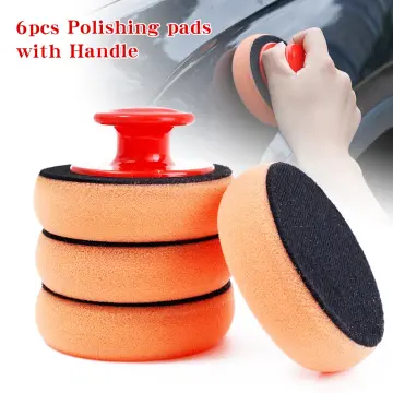 Auto Drive Microfiber Car Wax. Applicator Pads with Gripper Handle