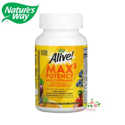 Natures Way Alive! Max3 Daily Multi-Vitamin No Added Iron วิตามินรวม