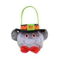 Halloween Decorations Childrens Candy Begging Candy Gift Bag Round Tote Bag with Hood