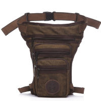 New Mens Canvas Drop Leg Bag Messenger Shoulder Belt Hip Bum Fanny Waist Pack for Travel Trekking Motorcycle Riding