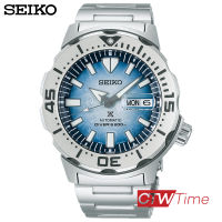 Seiko Prospex Monster "Save The Ocean" SPECIAL EDITION Antarctica  นาฬิกาข้อมือผู้ชาย สายสแตนเลส รุ่น SRPG57K1 / SRPG57K (เพนกวิน กลางวัน)