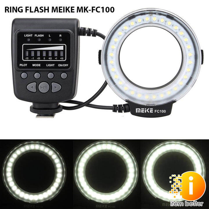 RING FLASH MEIKE MKFC100 FOR CANON/NIKON/OLYMPUS/PANTEX พร้อมส่งในไทย
