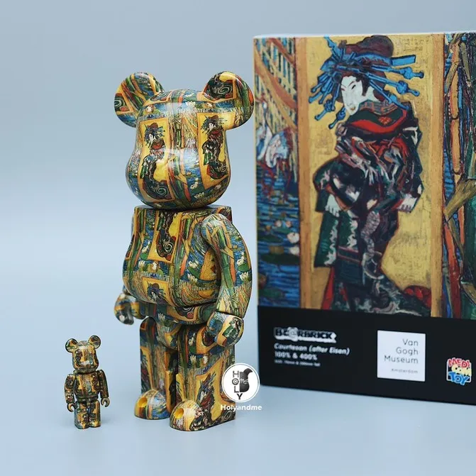 Bearbrick Van Gogh Museum Courtesan (after Eisen) 400% & 100