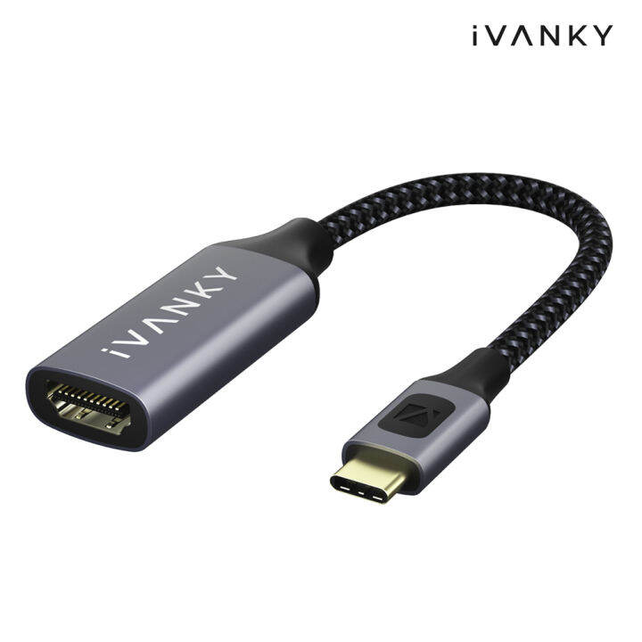 ivanky-usb-c-to-hdmi-4k-60hz-adapter-วัสดุสายถักไนล่อน-คุณภาพสูง-ทนทาน-รับประกัน-1ปี