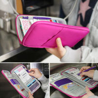 【CW】New Travel Wallet Passport Credit ID Card Holder Organizer Cash Holder Document Bag Multifunction Purse Travel Pack Clutch Mujer