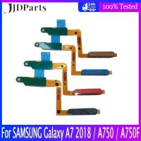 Fingerprint For Samsung Galaxy A7 2018 A750 A750F Home Button Fingerprint Touch ID Sensor Flex Cable Ribbon Replacement Parts