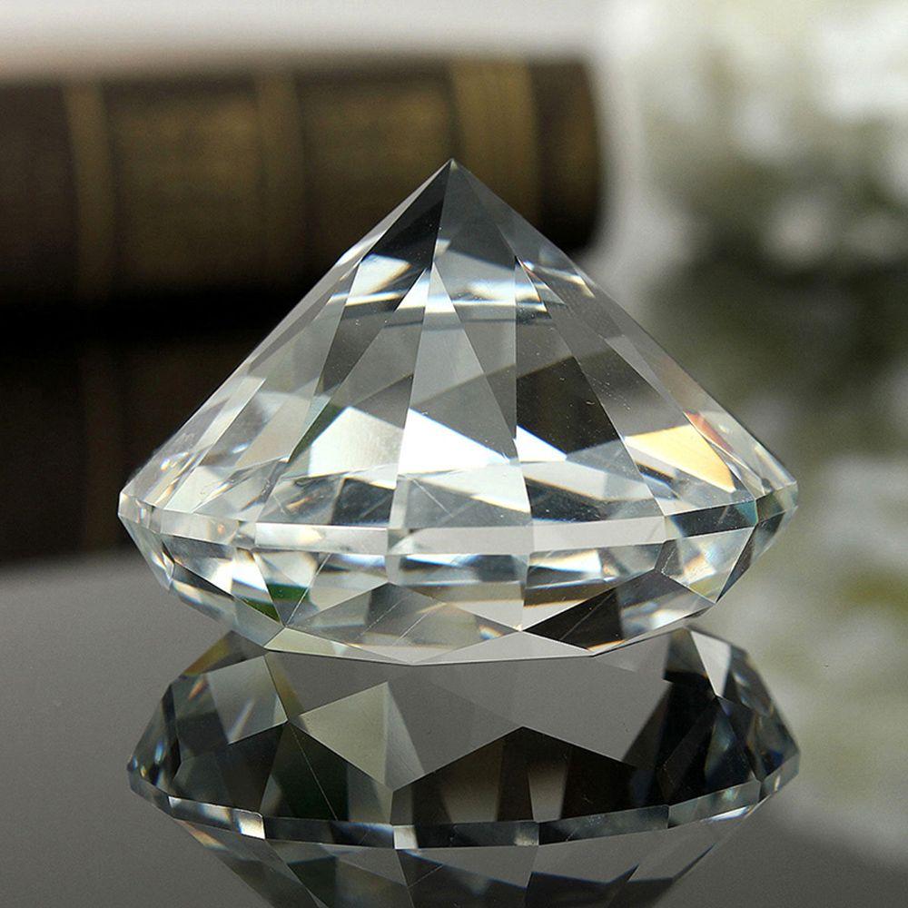 Artificial Jewelry Art Cut Glass Paperweight Giant Decoration Crafts 