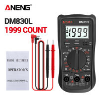 ANENG DM830L ดิจิตอลมัลติมิเตอร์ทดสอบ1999นับทรานซิสเตอร์ไฟฟ้าความจุ DCAC M Ultimetro ที่มีไฟหลังจอ LCD