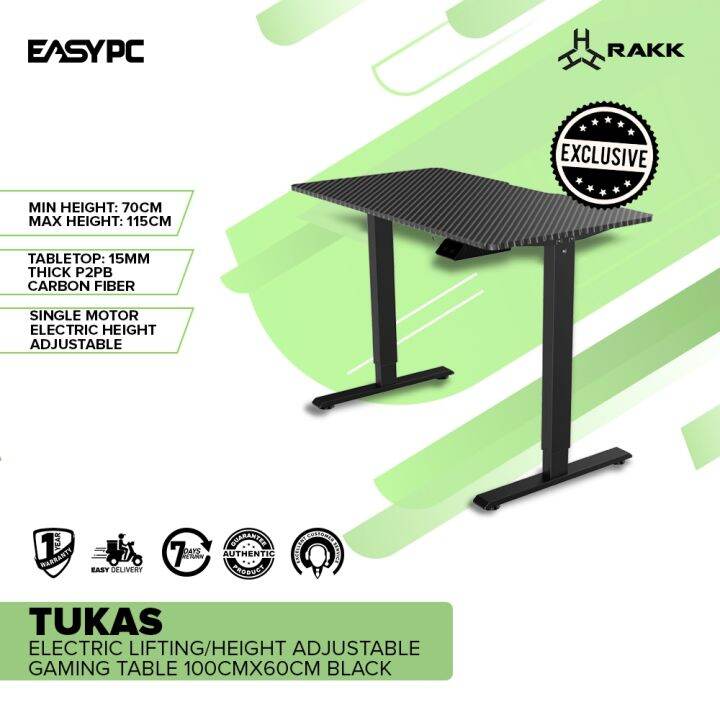 EasyPC RAKK TUKAS Electric LiftingHeight Adjustable Gaming Table ...