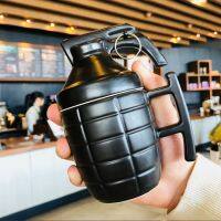 260ml Creative Milk Mug Coffee Cup Ceramics Build-on Brick Mug Cups Drinking Water Holder Black Grenade Design Birthday Gifts