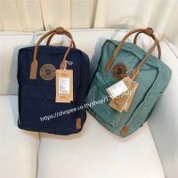 ☌♟▬ Classic 16L fjallraven กระเป๋าเป้ สะพายหลัง หนัง หู กระเป๋านักเรียน สีน้ําเงินเข้ม พร้อมส่ง กระเป๋าเป้แฟชั่น สีเขียวขุ่น กันน้ํา