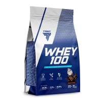 Trec Nutrition Whey100 Chocolate Delight 900 g.  เวย์ โปรตีน เวย์โปรตีนเพิ่มกล้ามเนื้อ