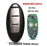 Jingyuqin ปุ่มศิลปะ3ปุ่มสำหรับรถยนต์ NISSAN NA Altima 433Mhz ชิป4A/ID47 KR5S180144014 2013-2015