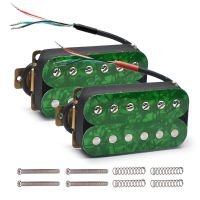 Green Pearl Electric Guitar Humbucker Adjustable Screw Dual Coil for 6 String Electric Guitar Coil Spliting Pickup N7.5K/B15K