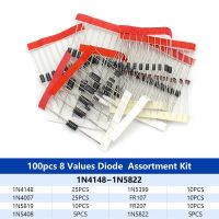 【LZ】✻❀□  70/350PCS Rectifier Diode 1N4007 1N4148 1N5408 1N5819 1N5822 1N4001 1N4004 1N5404 FR107 FR207 Fast Switching Schottky Diodes Kit