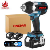 บล็อกไฟฟ้า ONEVAN 1800N.M แรงบิด Brushless ประแจผลกระทบไฟฟ้า3-Gear 1/2 "ประแจไร้สายเครื่องมือไฟฟ้าสำหรับ Makita 18โวลต์แบตเตอรี่