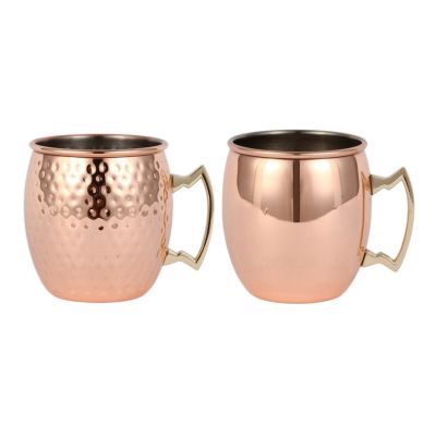 Ounces Hammered Copper Plated Moscow Mule Mug Beer Cup Coffee Cup Mug Copper Plated Cocktail Cup For Stainless Steel Coffee Cup