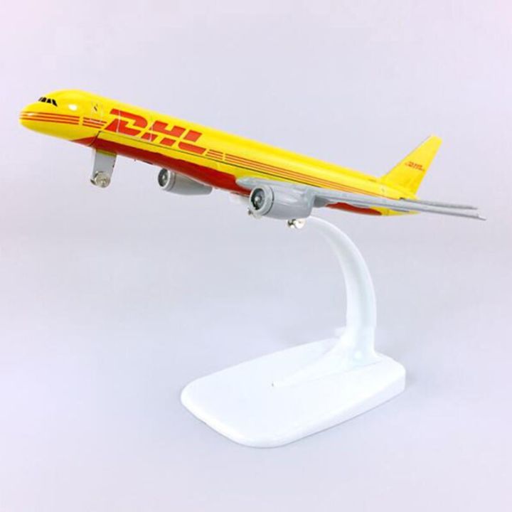 16cm-1-400-classic-boeing-b757-200-model-collection-dhl-express-delivery-airlines-with-base-alloy-aircraft-planedisplay-modeltoy