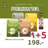 โปรโมชั่น[1 + 5 ]]Nokchawon Premium Tea Delicious &amp; Soft Latte เครื่องดื่มธัญพืชลาเต้ เพื่อสุขภาพ