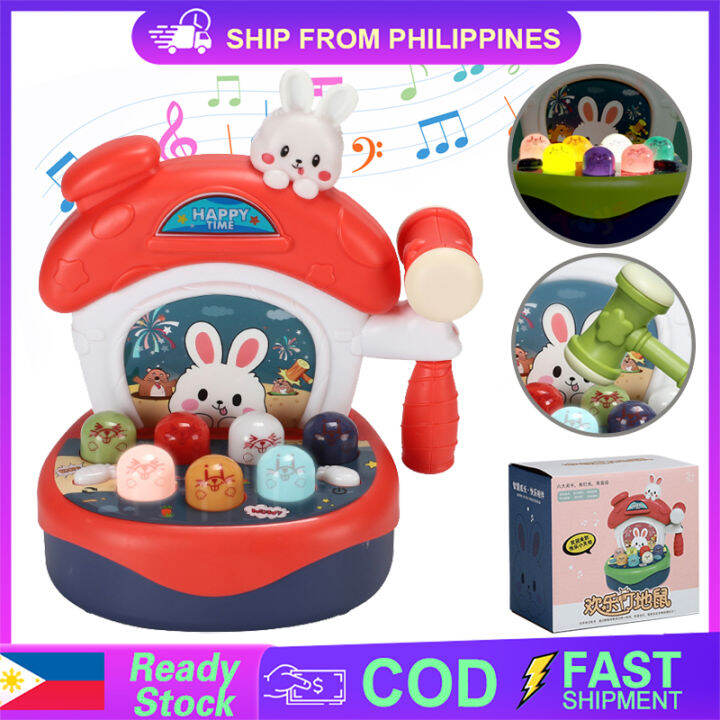 PandanPH Whackamole Toy Baby Playing Hamster Music Game Child