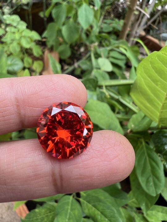 cz-คิวบิกเซอร์โคเนีย-เพชรรัสเซีย-cubic-zirconia-รูป-ทรงกลม-สีส้ม-orange-cz-american-diamond-stone-round-shape-5-00-mm-1-pcs-เม็ด