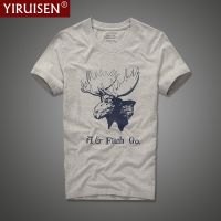 Homme Printing Mens T-Shirt Yiruisen 100% Cotton Vintage Af Summer Casual Round Neck T Shirt Comfortable Breathable Short Sleeve S-4XL-5XL-6XL