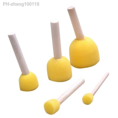 Pack of 5 Paint Sponge DIY Craft Early Painting Brushes Interactive Toy Kindergarten Toddlers Stamp Drawing Toys