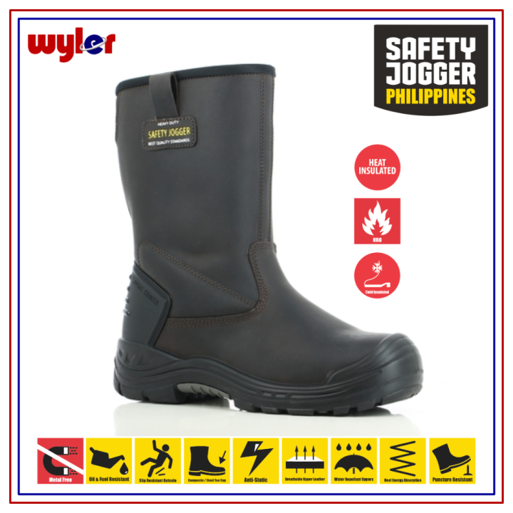 Safety Jogger Boreas S3 HRO SlipOn Safety Shoes Work Boot Footwear Steel Toe Oil Resistant Anti