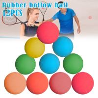 12 Pcs 5.5cm Racquetball Rubber Ball High Elasticity for Game Practice Training JHGV