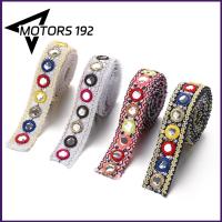 MOTORS-192 SHOP 1yard DIY สายรัด สุทธิ ตกแต่งเสื้อผ้า แฮนด์เมด ตัดแต่งลูกไม้ ปัก ริบบิ้นกระจก เส้นด้าย