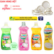 HCM Chai Nước Rửa chén 5X đậm đặc Mỹ Hảo 750g chai Gừng & Tinh dầu Vỏ Chanh