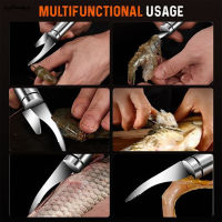SUC Multifunctional Fast Shrimp Peeler Stainless Steel Fish Scales Scraper &amp; Shrimp Line Cutting Kitchen Tools
