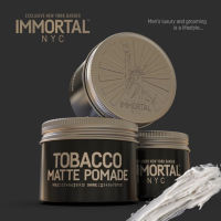 Immortal NYC Tobacco Matte Pomade (100ML), Strong Hold, Matte and Well-Groomed Look. Premium Matte Pomade.