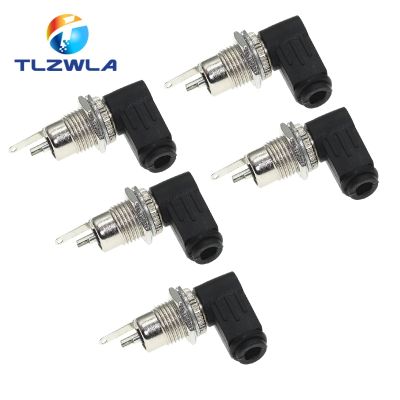 10PCS (5Pairs) Male DC Power Plug Angle 90 degree L Shaped plastic Female Metal Panel Mount Socket Jack Plug DC Connector