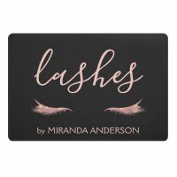 Rose Gold Glitter Sparkle Eyelash Extension Welcome Doormat Eye Lash Lashes Extensions Beauty Salon Door Mat Rug Carpet