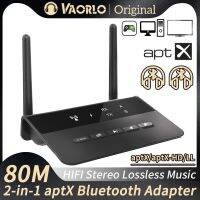 80เมตรบลูทูธ5.0เครื่องรับส่งสัญญาณ AptX HD เวลาแฝงต่ำอะแดปเตอร์เสียงแบบไร้สายแจ็ค AUX RCA 3.5มม. สำหรับพีซีในรถลำโพงโทรทัศน์ Dingyu0776165