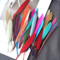 10-15 cm Colorful Natural Goose Feathers For Needlework Beautiful Feathers For Wedding Accessories Table Centerpieces Decoration