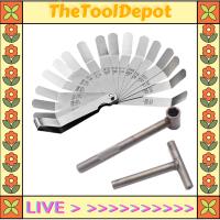 TheToolDepot 3ชิ้นสกรูวาล์วเครื่องยนต์ปรับเครื่องมือเครื่องมือประแจวาล์วกวาดล้าง + เครื่องวัดความรู้สึก0.005 0.020นิ้ว