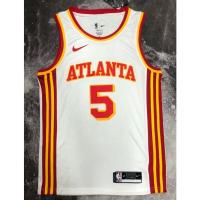 【Hot Pressed】Nba Atlanta Hawks No.5 Murray White Basketball Jersey