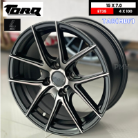 ล้อแม็กขอบ 15x7.0 ET+35 4รูx100?ล้อแม็กรถเก๋ง ยี่ห้อ TORQ by LENSO รุ่น TAR(MBF) ?(ราคา1วง)? ❌*ขายยกชุด4วง*❌ แท้100% แถมจุ๊บลมพรีเมี่ยม