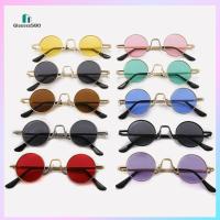 GLASSES580 พังก์สไตล์ แว่นกันแดดกลมเล็ก สีสันสดใส การป้องกัน UV400 แว่นตากันแดดฮิปปี้ แฟชั่นสำหรับผู้หญิง แว่นตาสำหรับแว่นตา สำหรับผู้หญิงและผู้ชาย