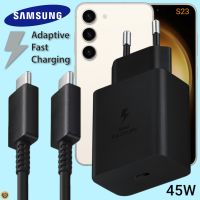 ที่ชาร์จ Samsung Galaxy S23 45W Type-C EU ซัมซุงแท้ หัวชาร์จ สายชาร์จ Adaptive Fast Charging ชาร์จด่วนแบบพิเศษ