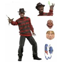 Neca เวอร์ชั่นภาพยนตร์สุดหรู Ghost Street Murder Freddy Super Movable Doll Handmate Model Box