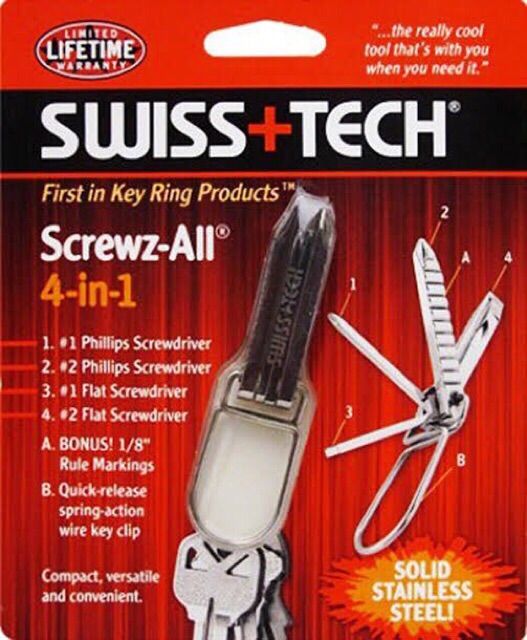 Swiss+Tech Products - Multi-Purpose Key Ring Tools