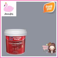 สีน้ำทาภายนอก NIPPON PAINT WEATHERBOND สี LIBERTY GRAY #NPN1990P กึ่งเงา 9 ลิตรWATER-BASED EXTERIOR PAINT NIPPON PAINT WEATHERBOND LIBERTY GRAY #NPN1990P SEMI-GLOSS 9L **ลดราคาจัดหนัก **