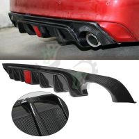 Car Accessories Rear Bumper Diffuser Spoiler with Indicator Light Posterior Lip Body Kit For Infiniti Q50 2018 2019 2020 2021