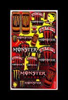 MONSTER 06 สติ๊กเกอร์แต่งรถมอเตอร์ไซค์ บิ๊กไบค์ ATV หมวกกันน็อค รถยนต์ สติ๊กเกอร์เคลือบเงาคุณภาพดี