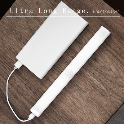 Hot Ultra Thin USB ชาร์จไฟ LED Bar PIR Motion Sensor อลูมิเนียมตู้เสื้อผ้าห้องครัวตู้เสื้อผ้าภายใต้ตู้โคมไฟ Night Lighting