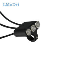 LMoDri Motosikal Suis 22Mm Setang Ung Suis Lampu Bahaya Brek Lampu Kabus ON-OFF Aloi อะลูมิเนียม dengan Penunjuk DIY