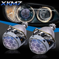 3.0นิ้ว Hella 3R G5 HID Bi-Xenon Projector เลนส์ในไฟหน้ารังผึ้งสลักสีฟ้าเลนส์ H1 H4 H7 9006 9005ไฟหน้าติดตั้งเพิ่มเติม